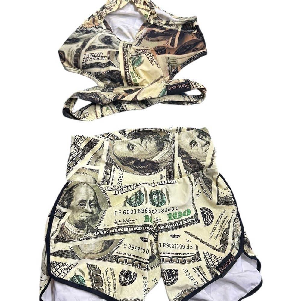 DIAMOND. Money  Print Two-Piece Set